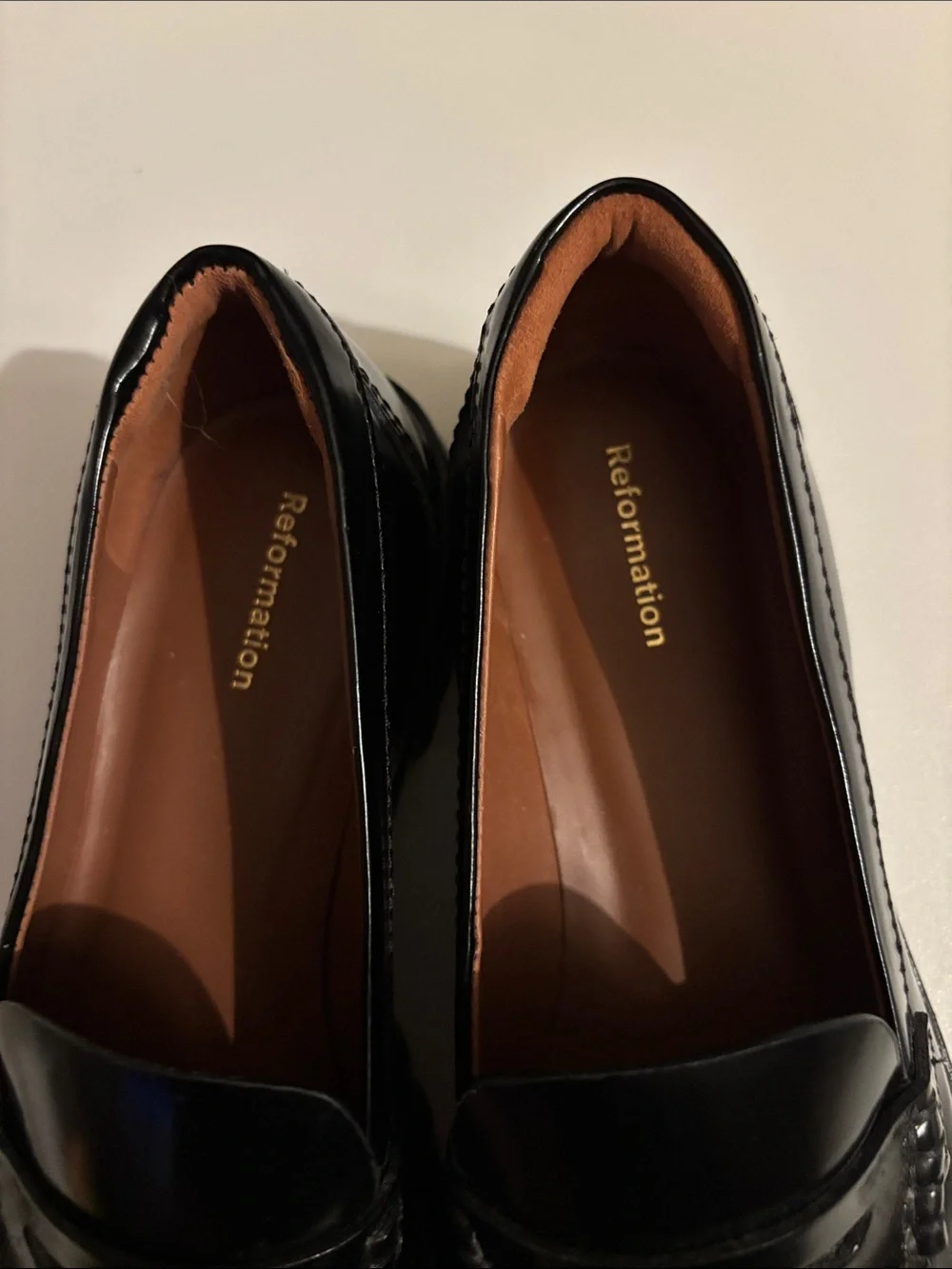 Reformation Agathea Chunky Loafer in Black Size 7.5 ~ Pristine